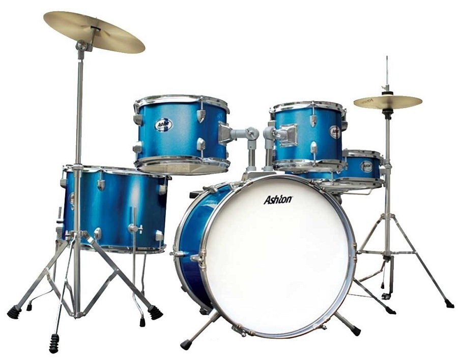 Ashton Joeydrums Mb (Metallic Blue) 5Piece Junior Drum Kit With Stool