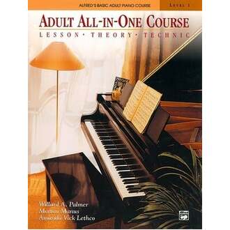 Alfred's Basic Adult Piano All In One Course Bk 1
