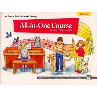 Alfred's Basic Piano All In One Course Bk 1