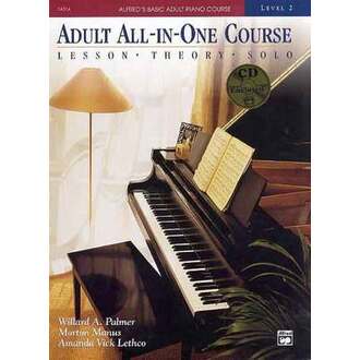 Alfred's Basic Adult Piano All In One Course Bk 2 Bk/CD