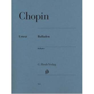 Chopin - Ballades Urtext Ed Mullemann Theopold