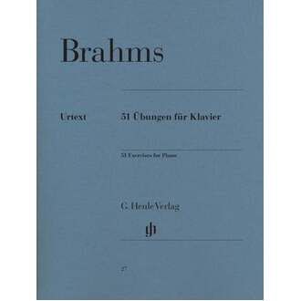 Brahms - 51 Exercises For Piano Urtext