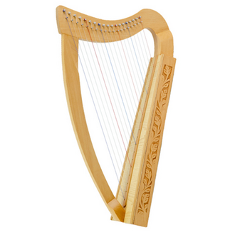 Paytons Pixie Harp - 19 String Carved with Bag