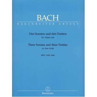 Bach Sonatas And Partitas 6 Bwv 1001-1006 for Violin Solo