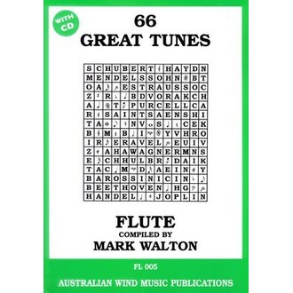 66 Great Tunes Flute Bk/CD