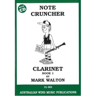 Note Cruncher Clarinet Book 1 Bk/CD