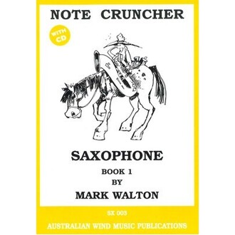 Note Cruncher Saxophone Book 1 Bk/CD
