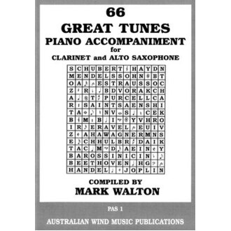 66 Great Tunes Alto Sax/Clarinet Piano Accompaniment