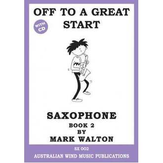 Off to a Great Start Alto Sax Book 2 Bk/CD
