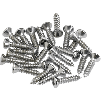 Fender Pickguard/Control Plate Mounting Screws Chrome (Pack of 24)