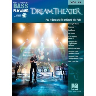 Dream Theater Bass Guitar Play-Along Volume 47 Bk/Online Audio