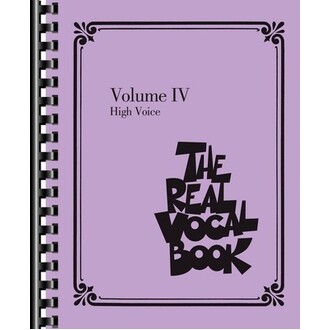 The Real Vocal Book Vol 4 High Voice