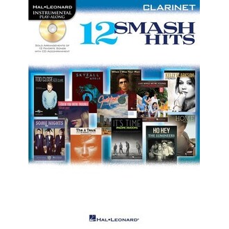 12 Smash Hits Play-Along Clarinet Bk/CD