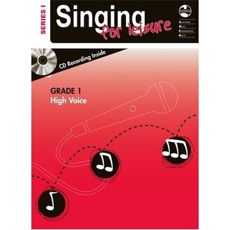 Singing For Leisure Grade 1 High Voice Series 1 Bk/CD AMEB
