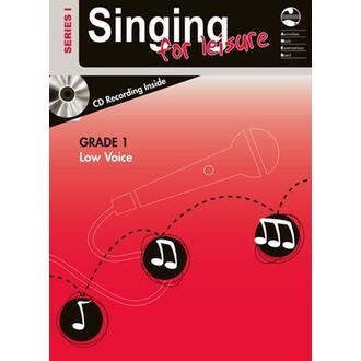 Singing For Leisure Grade 1 Low Voice Series 1 Bk/CD AMEB