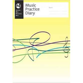 Ameb Music Practice Diary Ribbon Stave Design