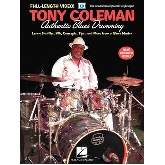 Tony Coleman - Authentic Blues Drumming Bk/Online Video
