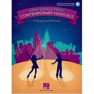Kids Songs From Contemporary Musicals Bk/Online Audio