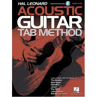 Hal Leonard Acoustic Guitar Tab Method Bk 2 Bk/Online Audio