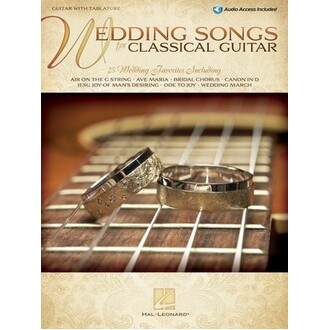 Wedding Songs For Classical Guitar Bk/Online Audio