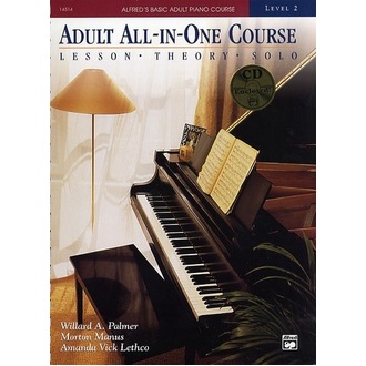 Alfred's Basic Adult Piano All-in-One Course Level 2 BK/CD