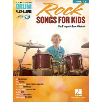Rock Songs For Kids Drum Play-Along Vol 41 Bk/Online Audio