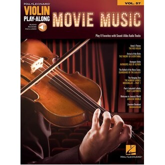 Movie Music Violin Play-Along Vol 57 Bk/Online Audio