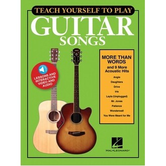 Teach Yourself to Play Guitar Songs - More Than Words and more Bk/Online Media