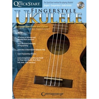 Kevs Quickstart Fingerstyle Ukulele Bk/CD