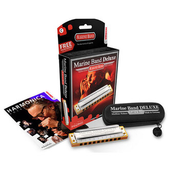 Hohner 2005B Marine Band Deluxe Harmonica In The Key Of B