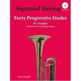 Sigmund Hering 40 Progressive Etudes Trumpet Bk/CD