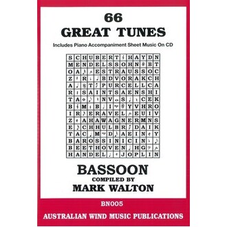 66 Great Tunes Bassoon Bk/CD