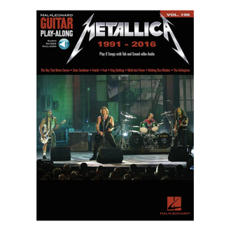 Metallica 1991-2016 Guitar Playalong V196 Bk/ola