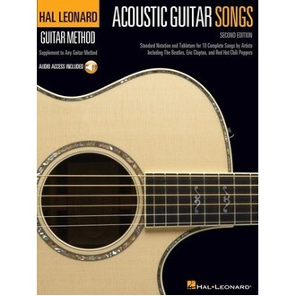 Hal Leonard Acoustic Guitar Songs 2nd Edition Bk/Online Audio