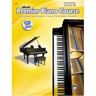 Alfred's Premier Piano Course Lesson 1B Universal Edn BK/CD