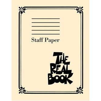 The Real Book Staff Paper 9 Stave 400 pp Perforated
