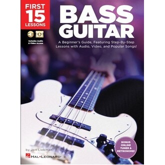 First 15 Lessons Bass Guitar Bk/Online Media