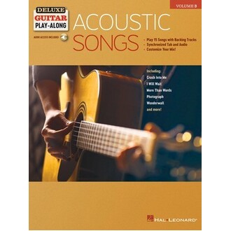 Acoustic Songs Deluxe Guitar Play-Along Vol 3 Bk/Online Audio