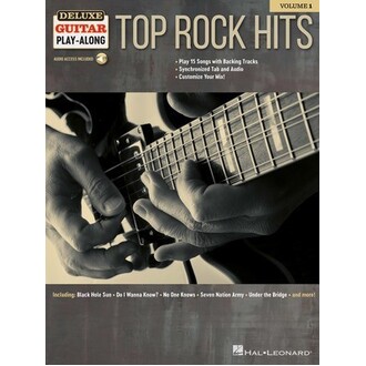 Top Rock Hits Deluxe Guitar Play-Along Vol 1 Bk/Online Audio