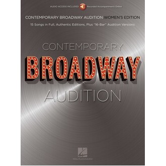 Contemporary Broadway Audition Women Bk/Online Audio
