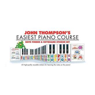 Easiest Piano Course Note Finder & Keyboard Sticker Set