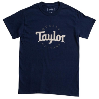 Taylor Two Colour Navy Logo T-Shirt - XL