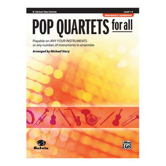 Alfred Pop Quartets For All Revised Book Clarinet / Bass Clarinet