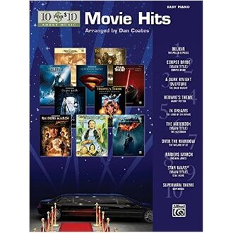 10 For 10 Sheet Music Movie Hits for Easy Piano