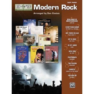 10 For 10 Sheet Music Modern Rock for Easy Piano