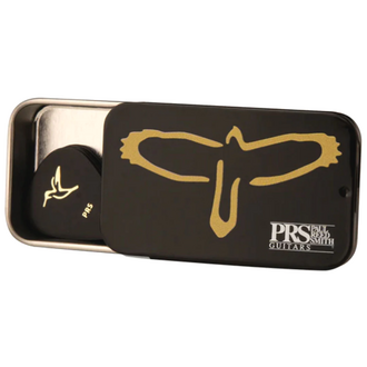 PRS Medium Gold Bird Pick Tin 12 Pack - Assorted Bird Designs