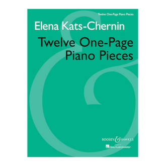 Twelve One-page Piano Pieces Piano Solo