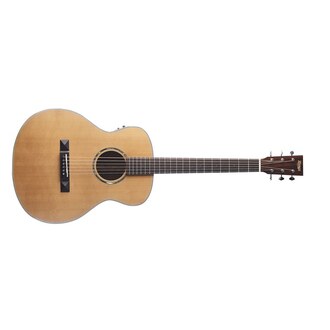 Tasman TA100M-E Mini Jumbo Acoustic-Electric Guitar Natural W/Case