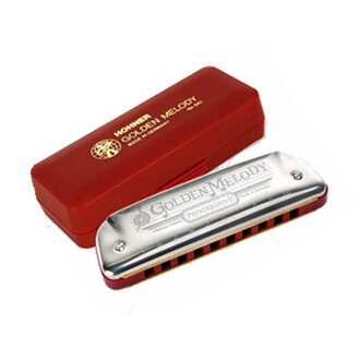 Hohner 542A Progressive Series Golden Melody Harmonica In The Key Of A