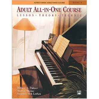 Alfred's Basic Adult Piano All-in-One Course Level 1 BK